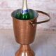 Art Deco Standing Champagne Cooler in Brass and Copper, France, 1920s