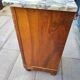 Bedside table marble top art-deco style