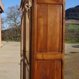 Walnut wardrobe in Louis XV style