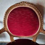 Basket bench with its 2 armchairs