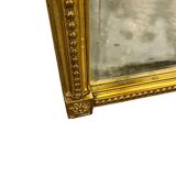 XL vintage mirror with a gold border