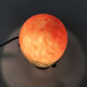Lampe champignon en pâte de verre marmoréen orange bleu, année 80