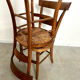 Lot de 6 chaises de ferme rustique début XX eme en bois / bistrot