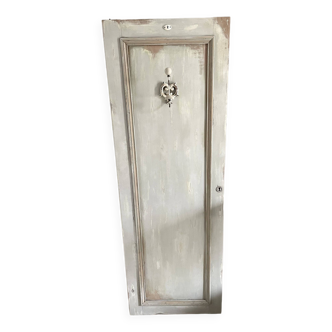 Old door in patinated solid pitch pine