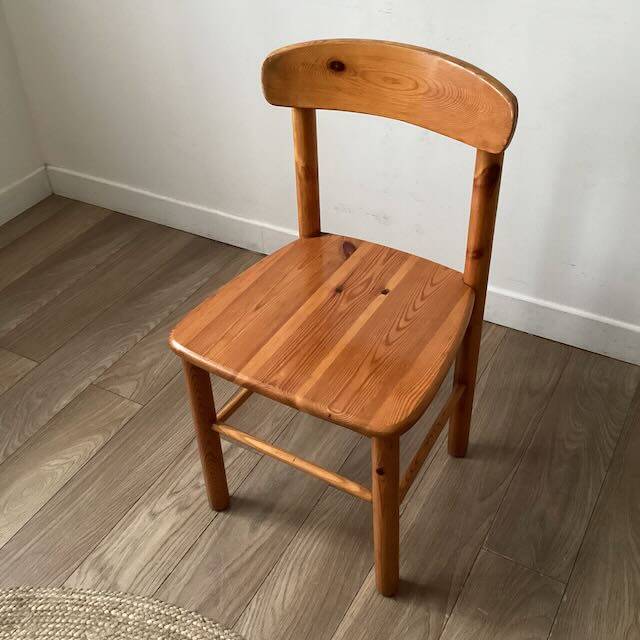 Vintage pine chair