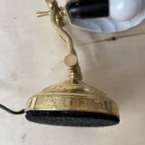 1950s brass "shell" desk lamp, vintage lighting