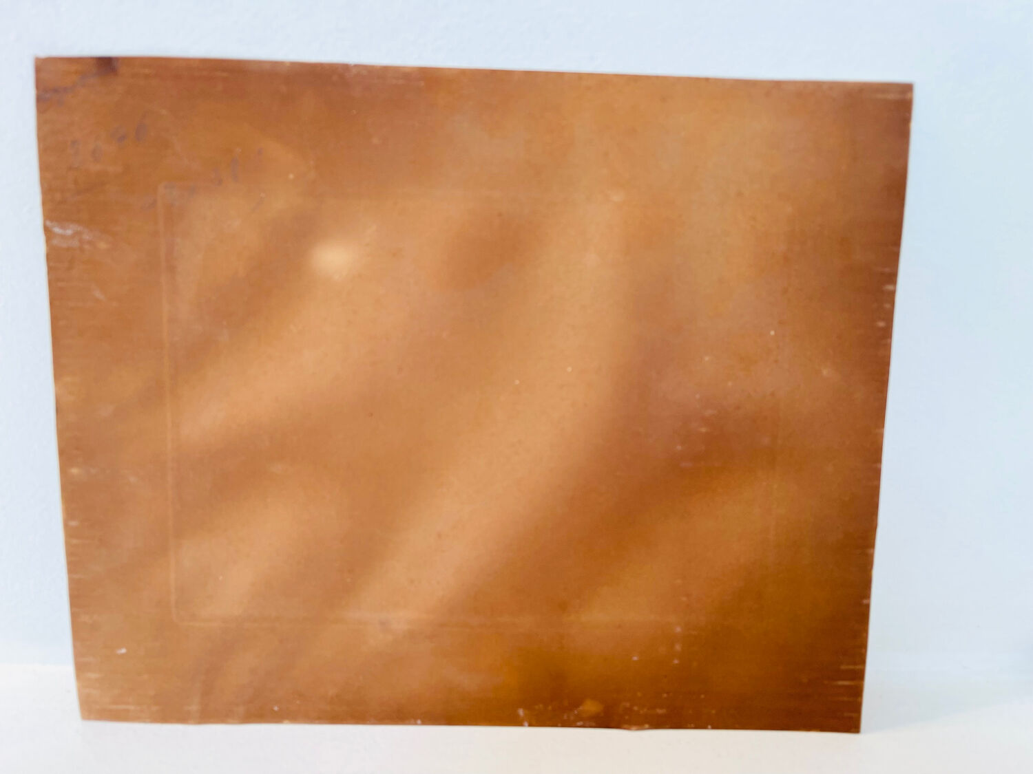 Old colour-enhanced etching – Mediterranean view from