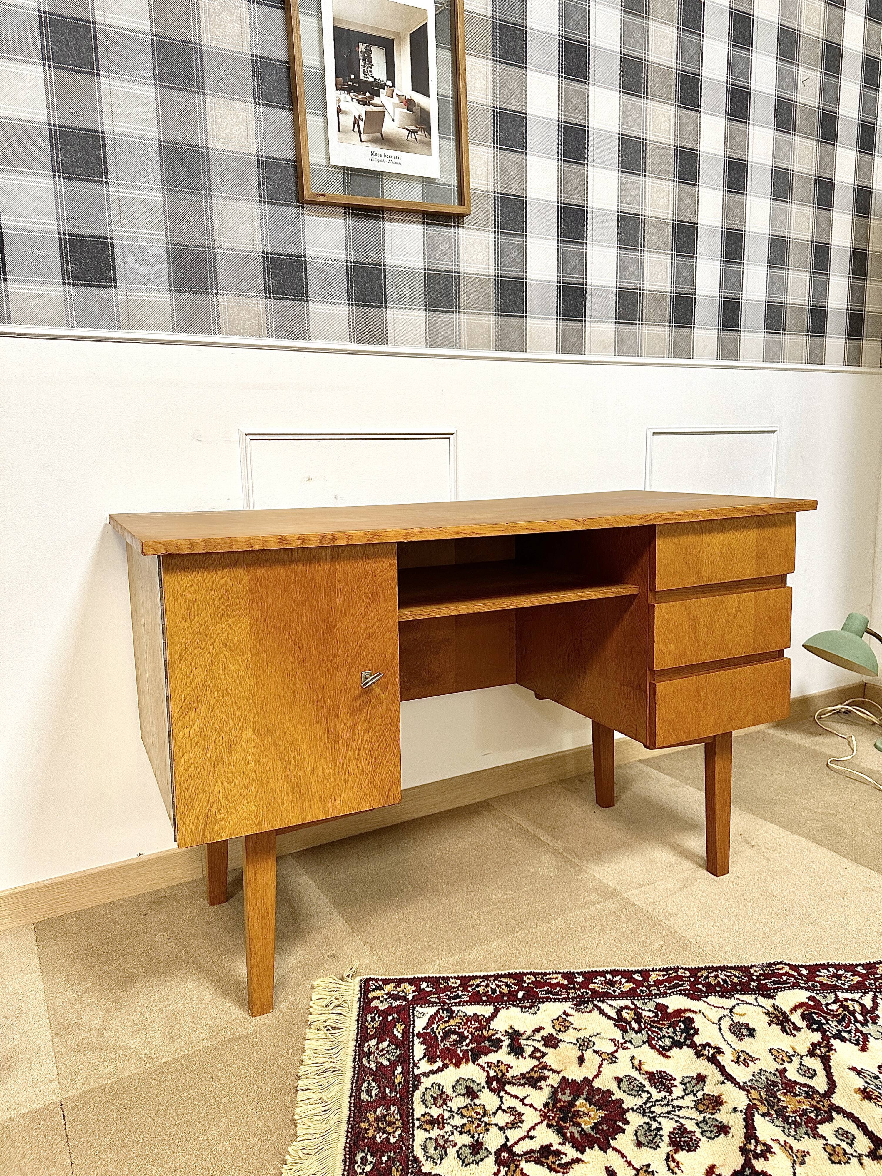 Scandinavian-style vintage desk