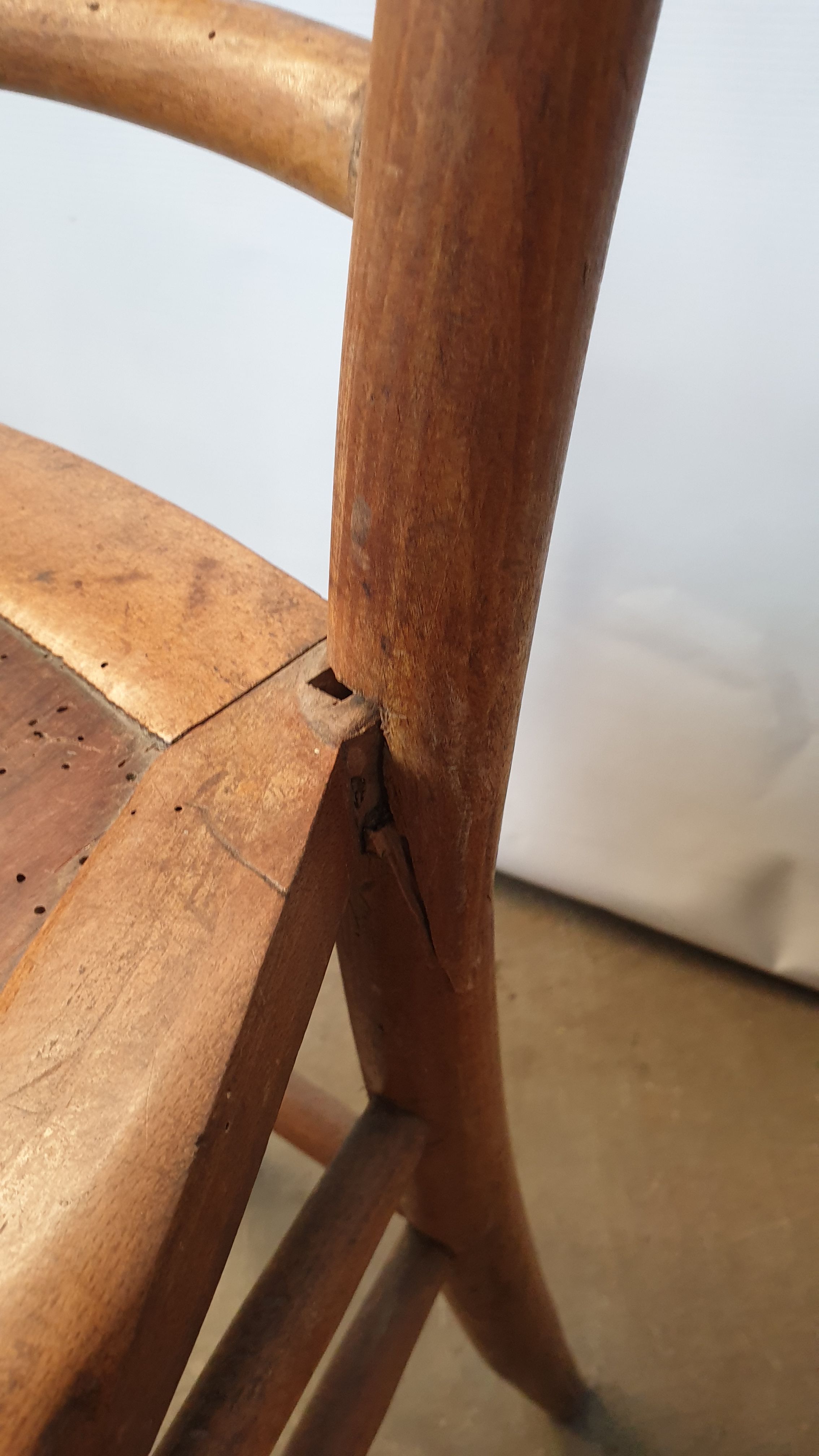 Lot of six chairs Luterma 1900 seat crafted