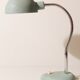 Lamp to ask industrial office 50's Green vintage 1950 n2