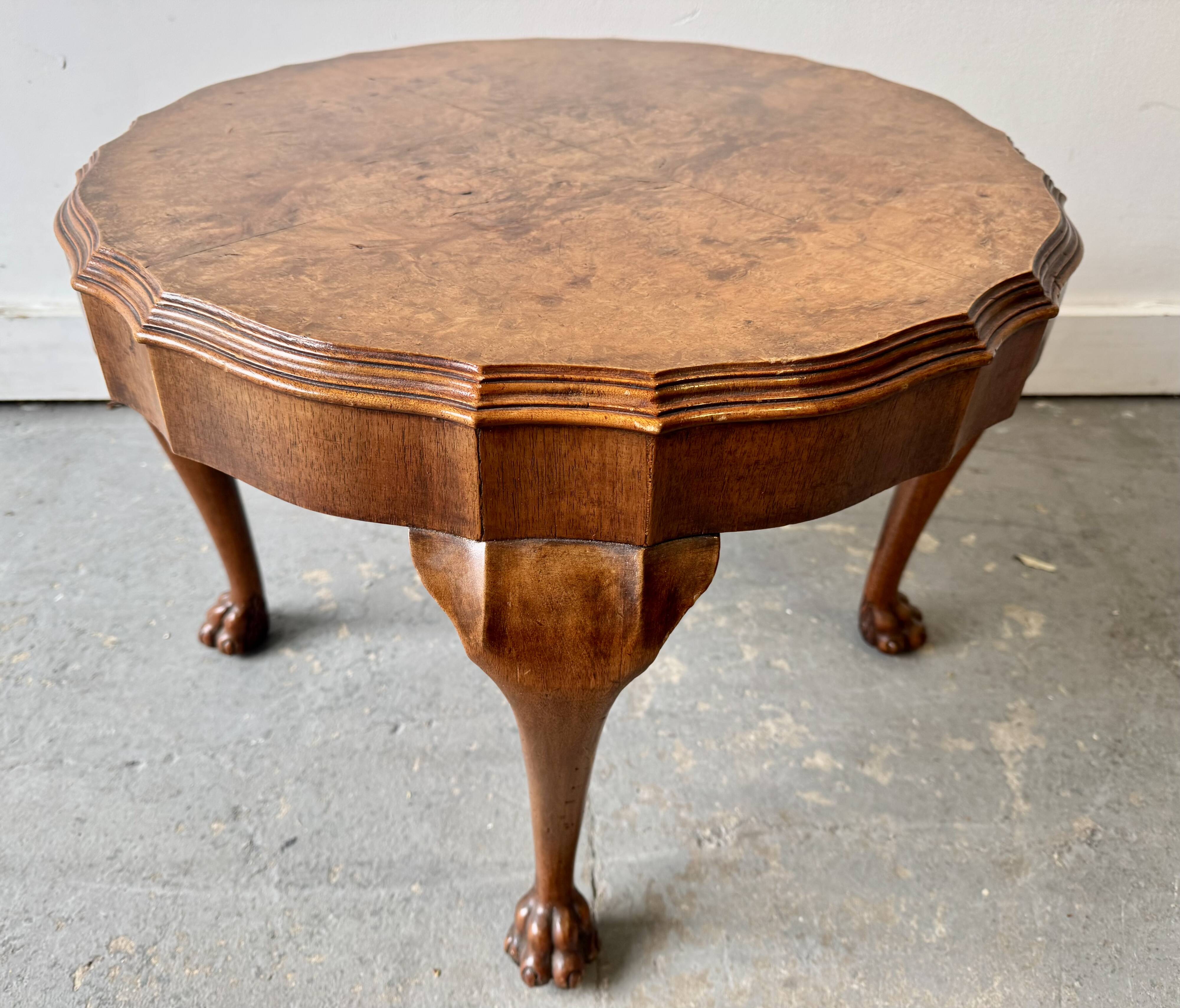 Small Vintage Round Coffee Table