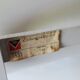 Opal Möbel white lacquered plywood magazine rack, 1960s
