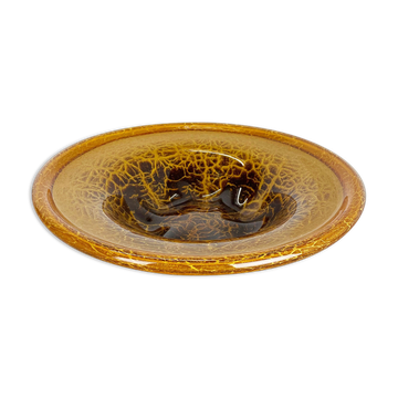 Bol en verre allemand par Karl Wiedmann pour WMF Ikora, Baushaus Art Déco des années 1930