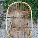 Fauteuil en rotin vintage