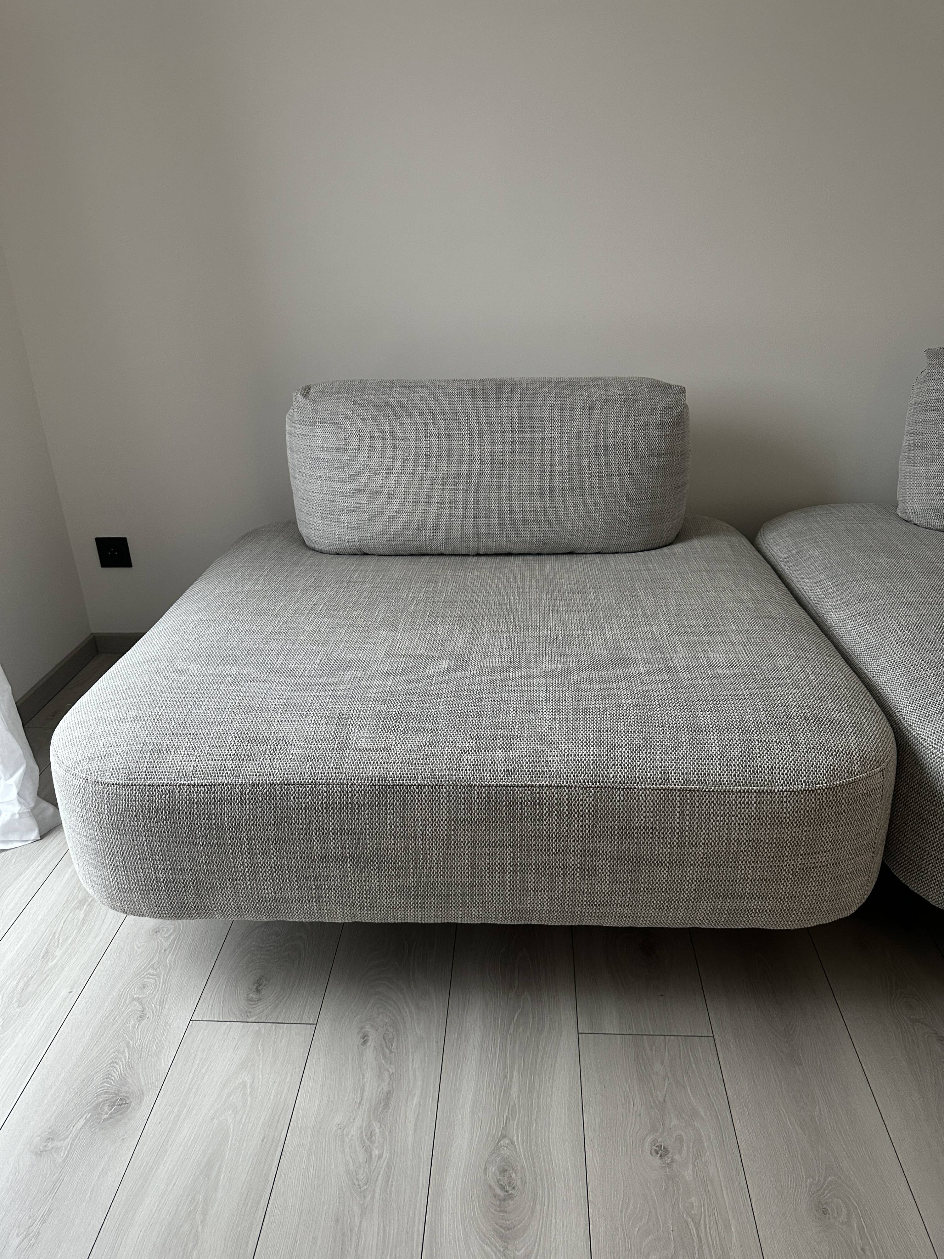 grey modular sofa
