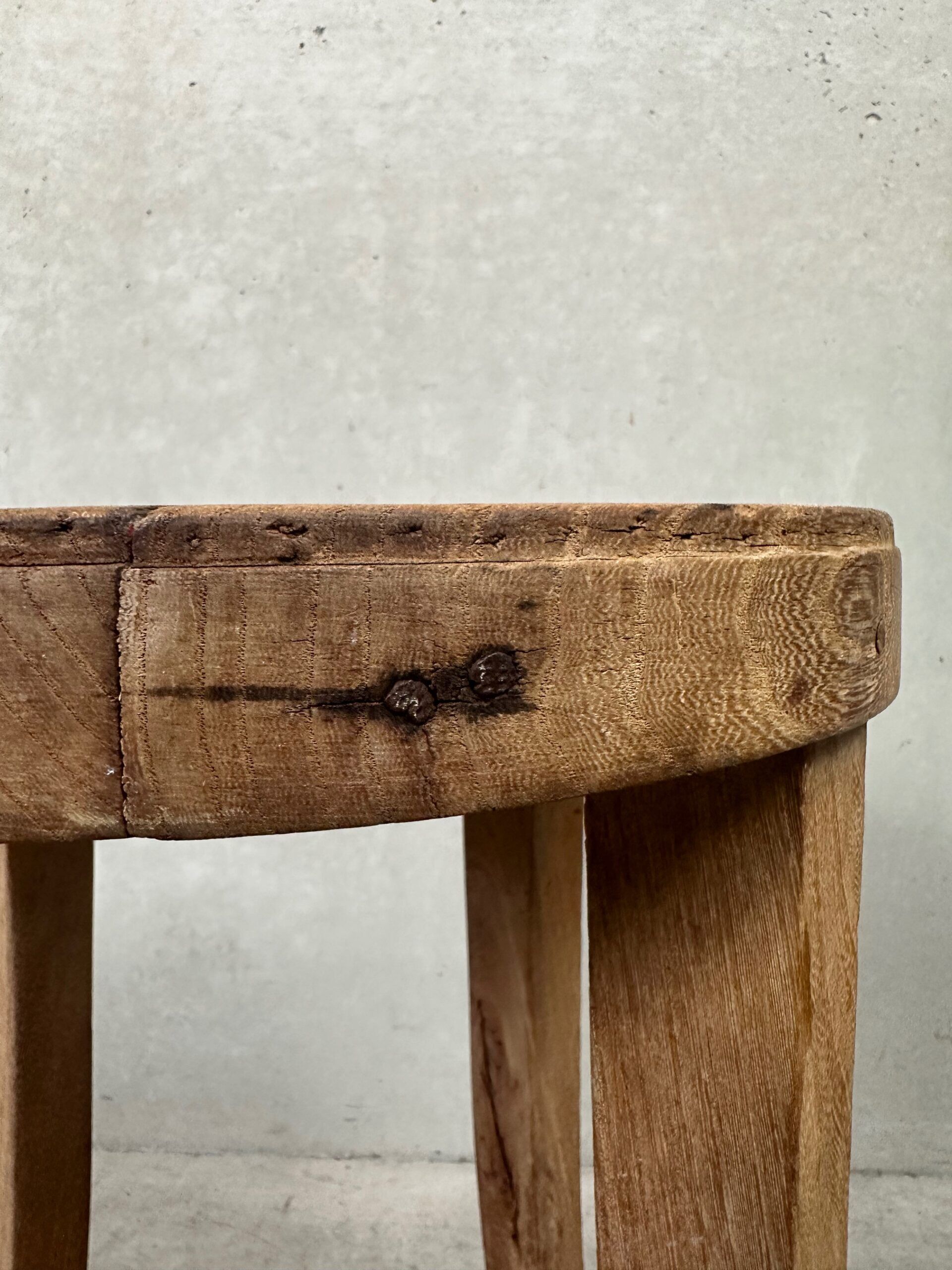 Old round side table