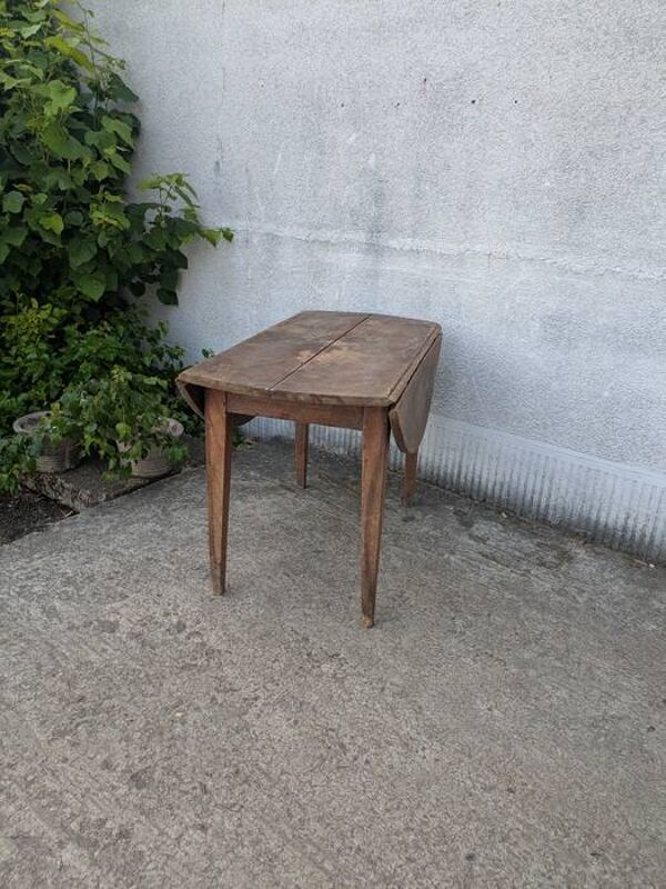 Table ovale rabattable