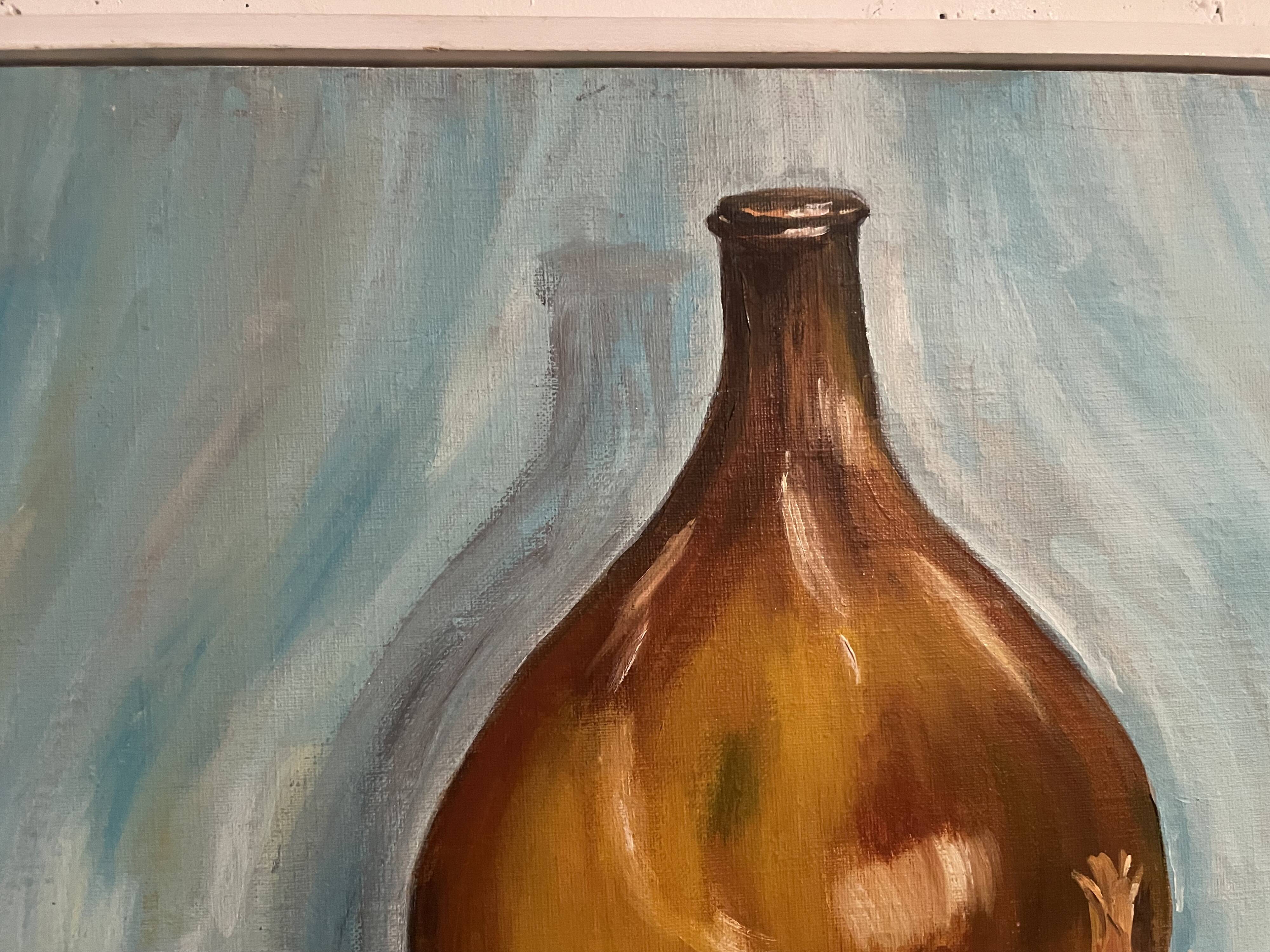 Still life with garlic and onions