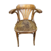Fauteuil de bureau bois courbé
