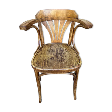 Office armchair curved wood