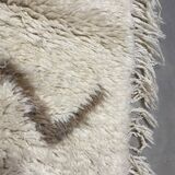 White/marrone laine carpet 180x240cm