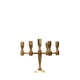 Swedish vintage brass seven arm candelabra by Gusum