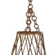 60s rattan pendant light