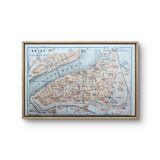 Arles, old small map, printed in 1906.