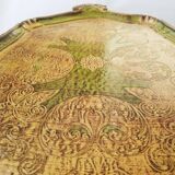 Vintage Italian carved wooden tray