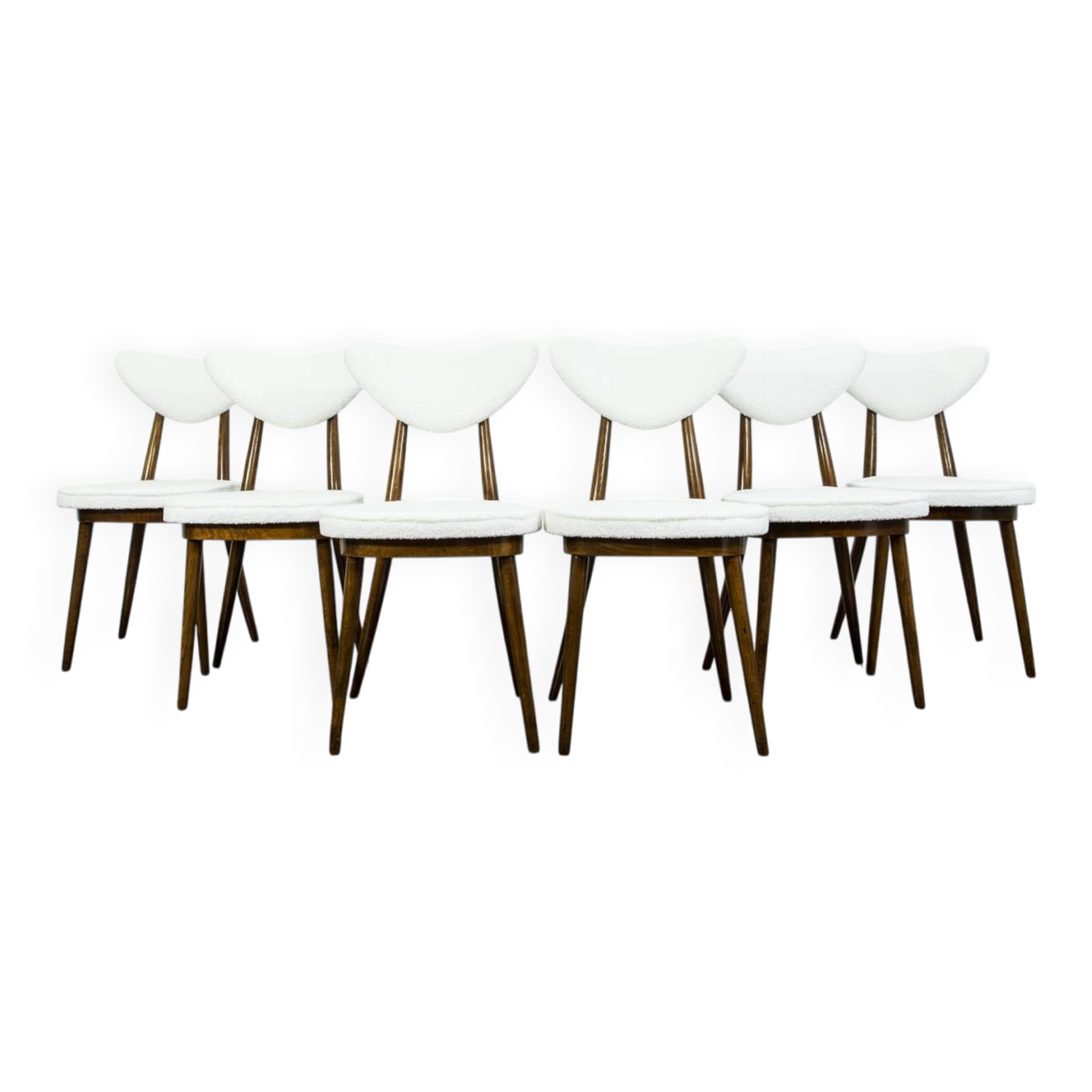Set of 6 chairs No 124 by H & J Kurmanowicz, Poland, 1950s