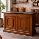 Antique wooden counter – late 19th / early 20th century