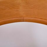 Set of four modern mid-century Scandinavian rustic dining chairs