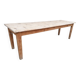 Large vintage wooden farmhouse table, 2.45m, 8 people