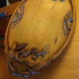 Solid mahogany serving tray