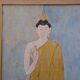 19th Century Silk Painting Buddha Thailand