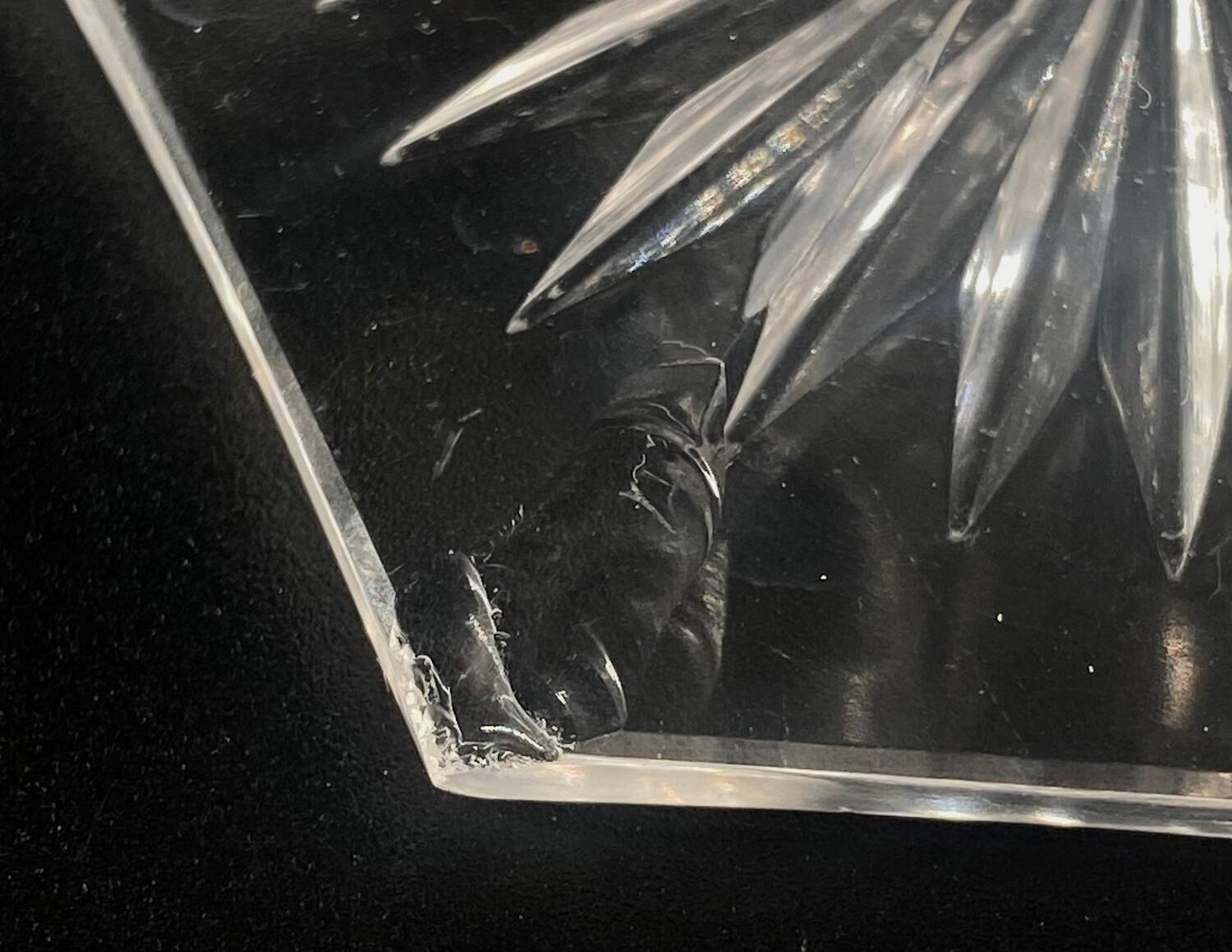 3 baccarat giant glasses 280ml m.à feuilles