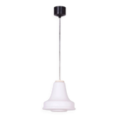 Mid-Century Chandelier in Chrome, Blackened Steel, and Glass, Czech, 1960s