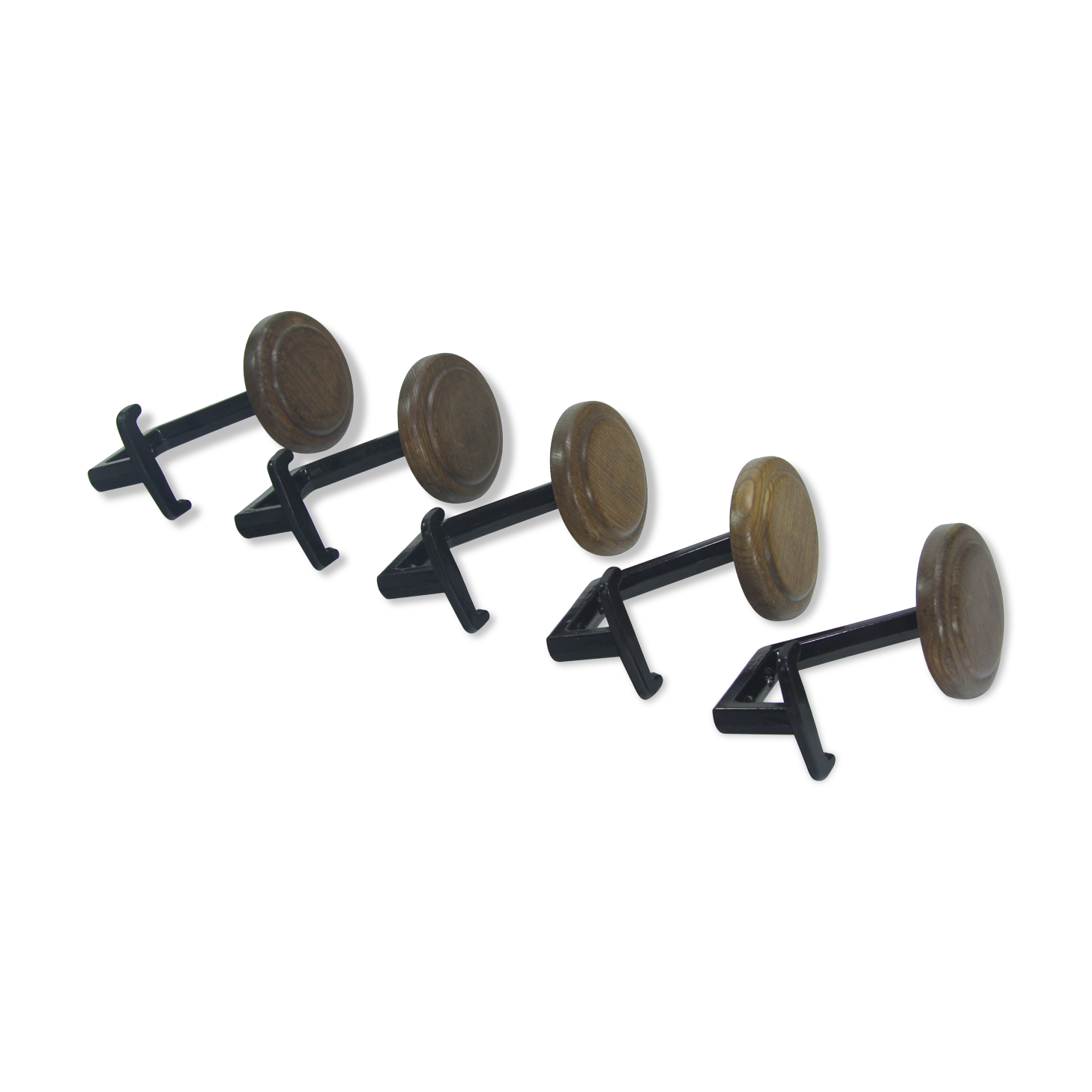 Set of 5 metal coat hooks, wall hook.