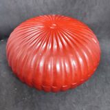 old Chinese wooden candy box red lacquer in good condition