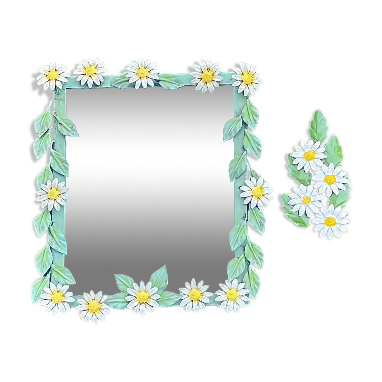 Vintage Italian metal mirror