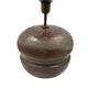 Mid-century modern brown ceramic lamp base,  France 1960s