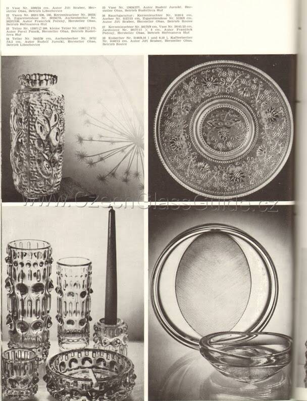 Cibulak Glass Plate: Mid-Century Clear Modern Platter by Pavel Panek/ 1974