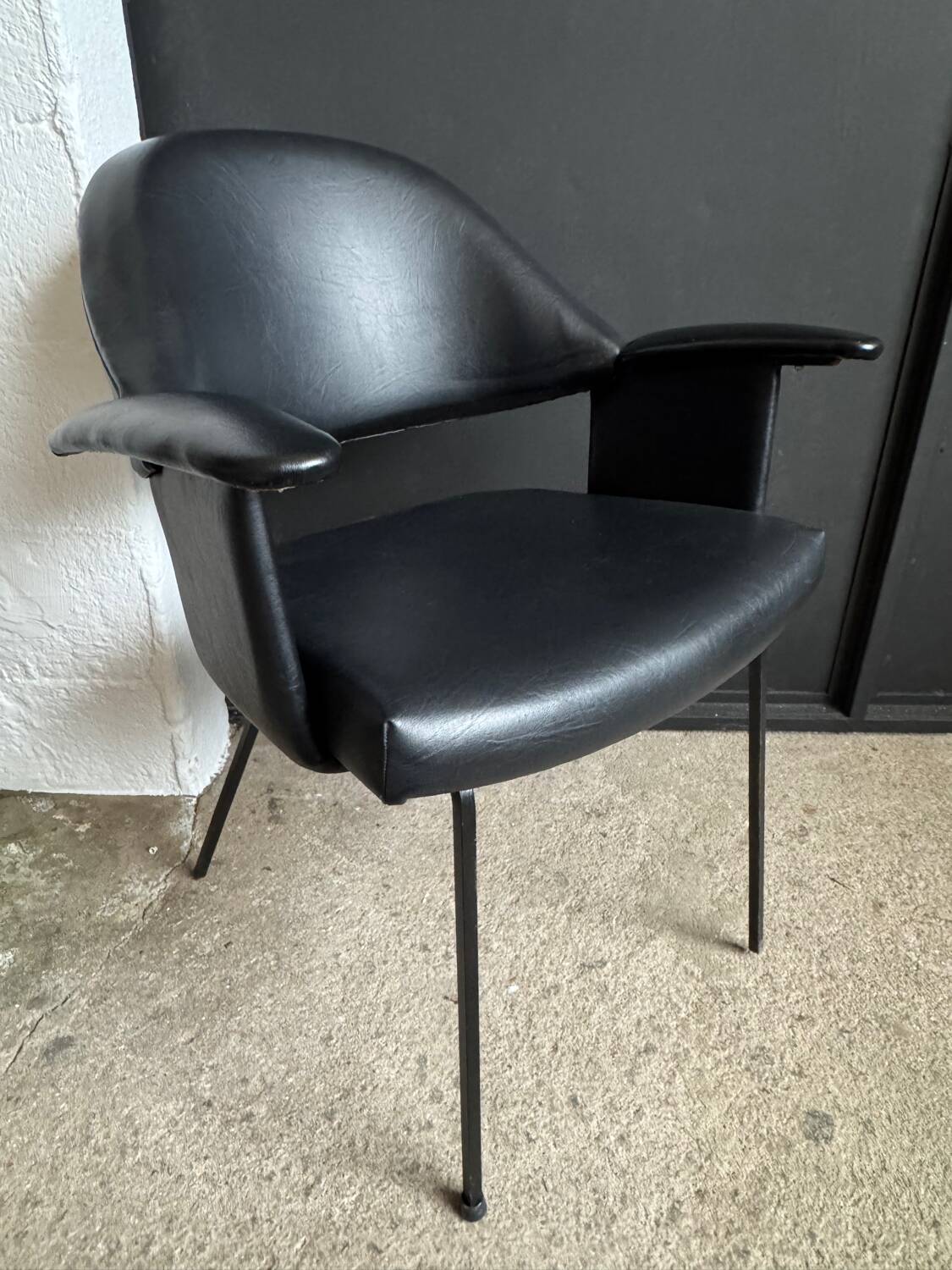 Black armchair from the 1950s