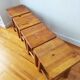 4 tabourets vintage 1970 style scandinave