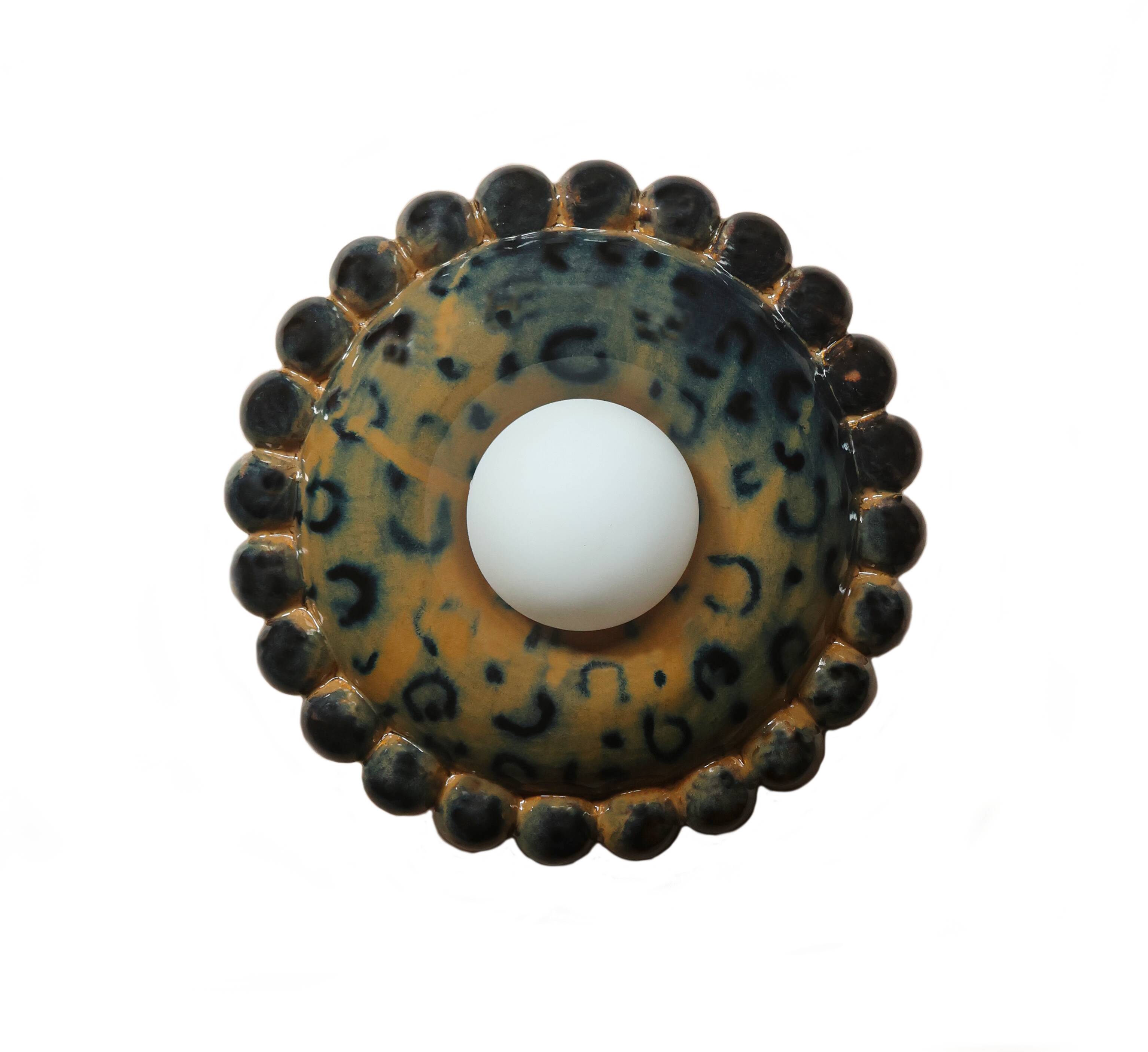 Luna Tall Leopard 1 Wall Lamp