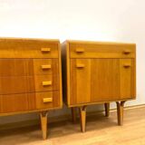 Ensemble de 2 meubles rétro de F. Mezulánik, style bruxellois, années 1960