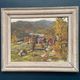 Original Swedish Oil on Panel - "Landscape" by Hundt - Signed - Vintage and Framed - 54 × 45 cm (21.3" × 17.7")