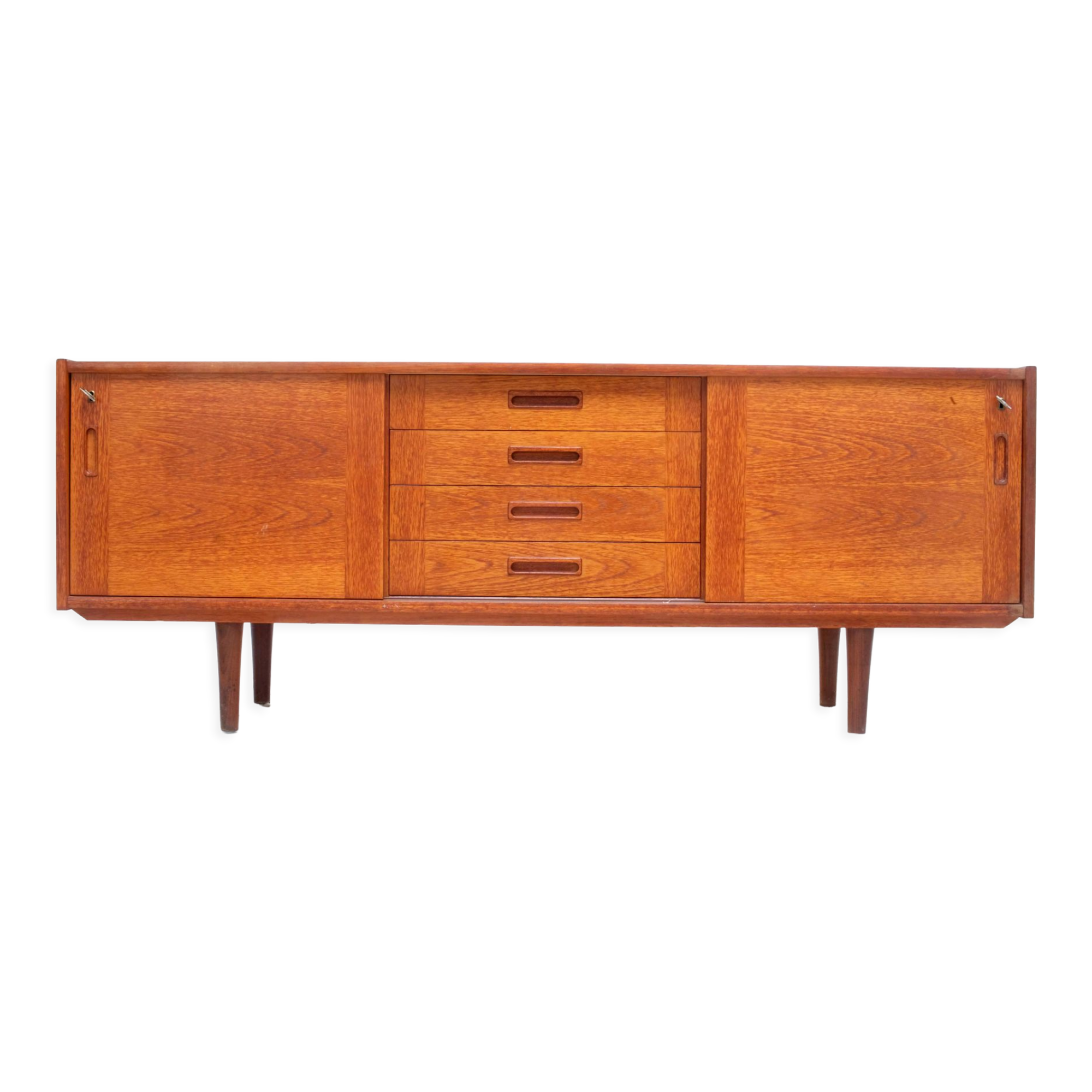 Enfilade danoise en teck de Clausen & Son, 1 960's