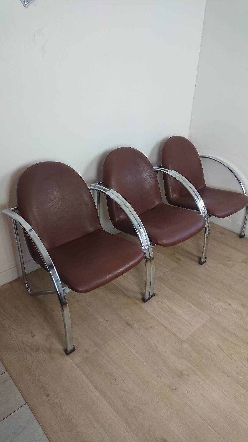 Slichaise Souvignet chrome armchair