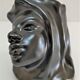 Anthropomorphic ceramic ashtray with woman's figure design 60s